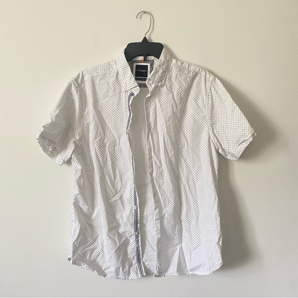 Denim & Flower White Button Down Shirt